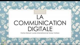 Qu'est ce que la communication digitale ? Part 1