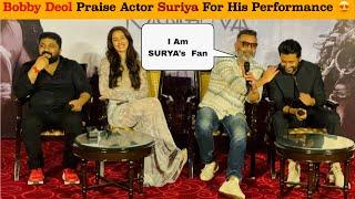 BOBBY Deol Praise Suriya  Suriya Got EMOTIONAL  During KANGUVA Promotion | FANS TOO GONE EMOTIONAL