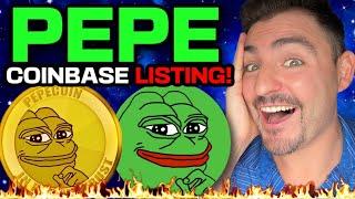 PEPE Coin Just Got Listed On Coinbase....(PEPE Coin WILL Flip SHIB!) Pepe Coin Price Prediction 2025