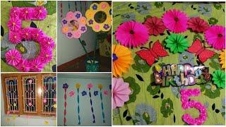 Craft ideas Flower theme birthday