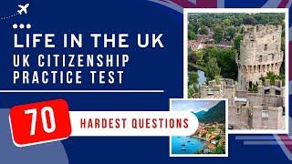 Life In The UK Test 2025 - UK Citizenship Practice Exam (70 Hardest Questions)