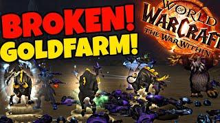 This Goldfarm is BROKEN! Farm Before it Gets NERFED! TWW Goldfarm