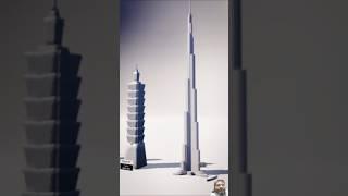 The tallest building on earth is Burj Khalifa #burjkhalifa #tallest #fact #building #viralvideo