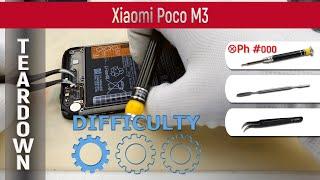 Xiaomi Poco M3 M2010J19CG  Teardown Take apart Tutorial