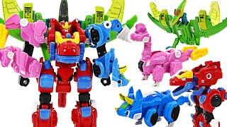 4 unit robot GoGoKing appeared! Dinosaur Expedition Team GogoDino! | DuDuPopTOY