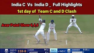 India C Vs India D Full Highlights _ Duleep Trophy Tournament 