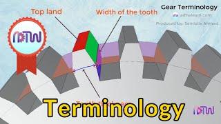 Spur Gear Terminology Animation