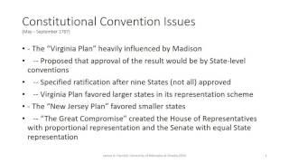 Constitutional Convention Issues CORRECTION Week 4