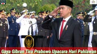 Gibran Deg2gan Perdana Pimpinan Negara, Upcara Hari Pahlawan Bareng Menteri Bikin Disorot