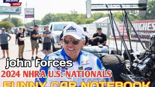 2024 NHRA U.S. NATIONALS - FUNNY CAR NOTEBOOK |