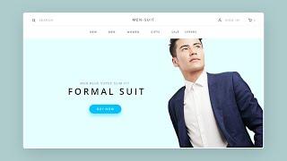 Ecommerce Website Landing Page Design with Sign In Popup & Cart Sidebar Using HTML,CSS & JAVASCRIPT