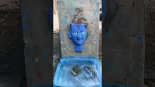 hu ru ru Rajasthani songhu ru ru songKrishna statue making at homeladdu gopal#shorts