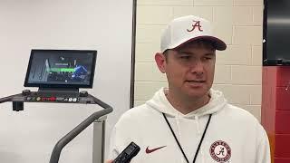 Alabama Tight Ends Coach Bryan Ellis - Post Practice