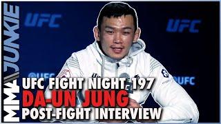 Da-Un Jung unbeaten in 15 fights after elbow knockout | #UFCVegas42 post-fight