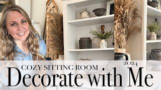 Cozy Sitting Room Decorate with Me | 2024