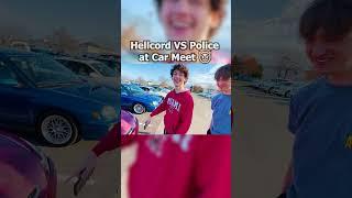 Hellcord VS Police at Car Meet  #shorts