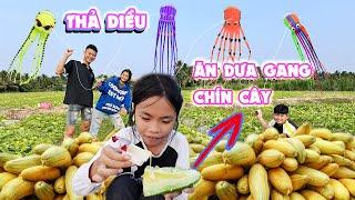 Thả Diều Bạch Tuộc Trên Cánh Đồng Dưa Gang - Fly the kite #trangandvinh