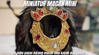 MINIATUR BARONG MACAN MINI‼️payasnya kayak emas murni simpel numpel