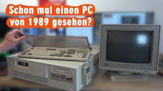 Intel 286 Prozessor mit Monster-Platine und CTX-Röhrenmonitor - Escom PC 1989 Germany