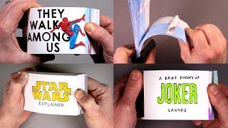 Top 10 Flip Book Drawings! Joker, Star Wars, Avengers