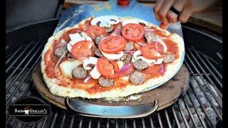 How To Grill Pizza On The Weber Pizza Stone! | Pizza On The Barbecue | Outdoor Kitchen