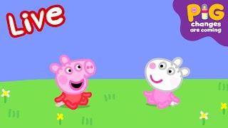 Peppa Pig BABY Episodes LIVE  Pig Changes are Coming! ⭐️ Kids Cartoons #ExpectingPigChanges