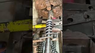 Making a Spring from Metal Wire on Vintage Lathe #Satisfying
