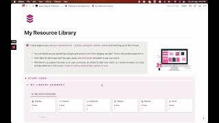 My Resource Library Template Walkthrough