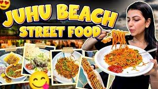 Exploring JUHU BEACH Street Food In Mumbai