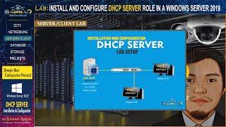 Server Lab - INSTALLATION AND CONFIGURATION OF DHCP SERVER ON WINDOWS SERVER 2019