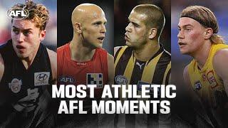 HOW DID THEY DO THAT? Jaw-dropping AFL athletic moments