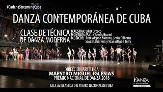 Danza Contemporánea de Cuba presenta Clase de Técnica de Danza Moderna Cubana.