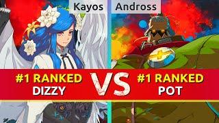 GGST ▰ Kayos (#1 Ranked Dizzy) vs Andross (#1 Ranked Potemkin). High Level Gameplay