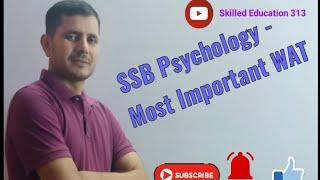 SSB Most Important WAT | Best YouTube Platform for SSB Preparation | NDA Classes | SSB Interview WAT