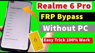 Realme 6 Pro Frp Lock, Google Account Bypass | Without Computer, Internet