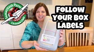 Operation Christmas Child - Follow Your Box Labels