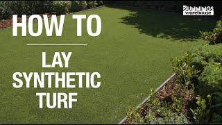 How To Lay Synthetic Turf - Bunnings Warehouse