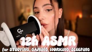 12h ASMR 3Dio wet Mouth Sounds  for studying, gaming, sleeping & working