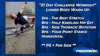 21 Day Challenge Home Workout Lower Body Warmup - Precision Athletics - Vancouver Personal Trainers