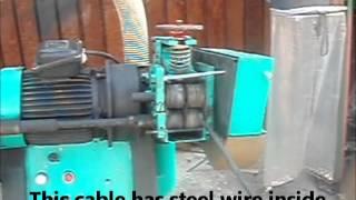 Cable Wires Recycling Machine - AUTOMATIC cuts and separates chopped plastic and metal