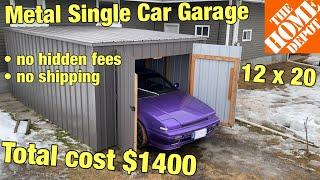 How to build a 12x20 Garage in 2 days for $1400 (from Home Depot materials)