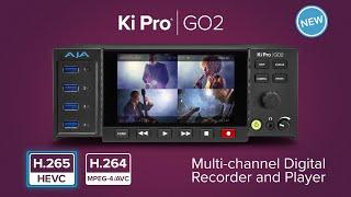 Introduction AJA Ki Pro GO2 - the industry standard digital recorder now featuring H.265 (HEVC)