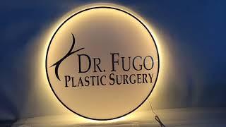 Acrylic Metal Patch (Flat) Sign for Dr. Fugo Plastic Surgery