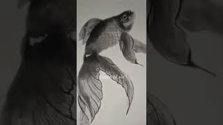 Water color painting of a fish | Talented me | #art #shorts #artshorts