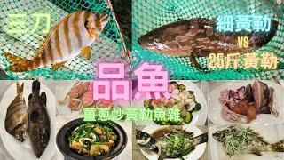 好耐冇品魚三刀,小黃勒再加上集25斤黃勒,薑蔥炒黃勒魚雜真係一流重有本灣足肉紅蟹~fishcutting香港海鮮~社長遊街市Seafood