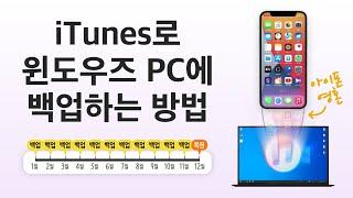 아이폰을 백업하는 방법 / PC용 iTunes로 iPhone 백업하기 / 용량 부족, 사진 제외, 백업 암호, 백업 파일, 외장하드로 옮기기