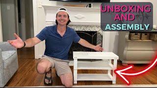 SONGMICS Shoe Rack Bench, 3-Tier Bamboo Shoe Storage Organizer Unboxing and Assembly!