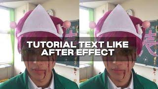 Tutorial text like after effect | Alight motion (+preset)