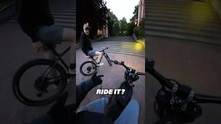 He wanted to try my electric bike… #surron #ebike
