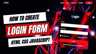 How to Make Login Form using HTML, CSS & JavaScript | Free Source Code